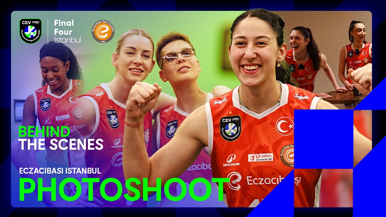 The Tigers Strike a Pose! 🐅📸 | Eczacıbaşı Dynavit Photoshoot BTS | Final Four Istanbul 2026
