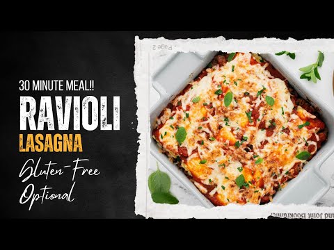 4 Ingredients - Ravioli Lasagna (Gluten-Free)