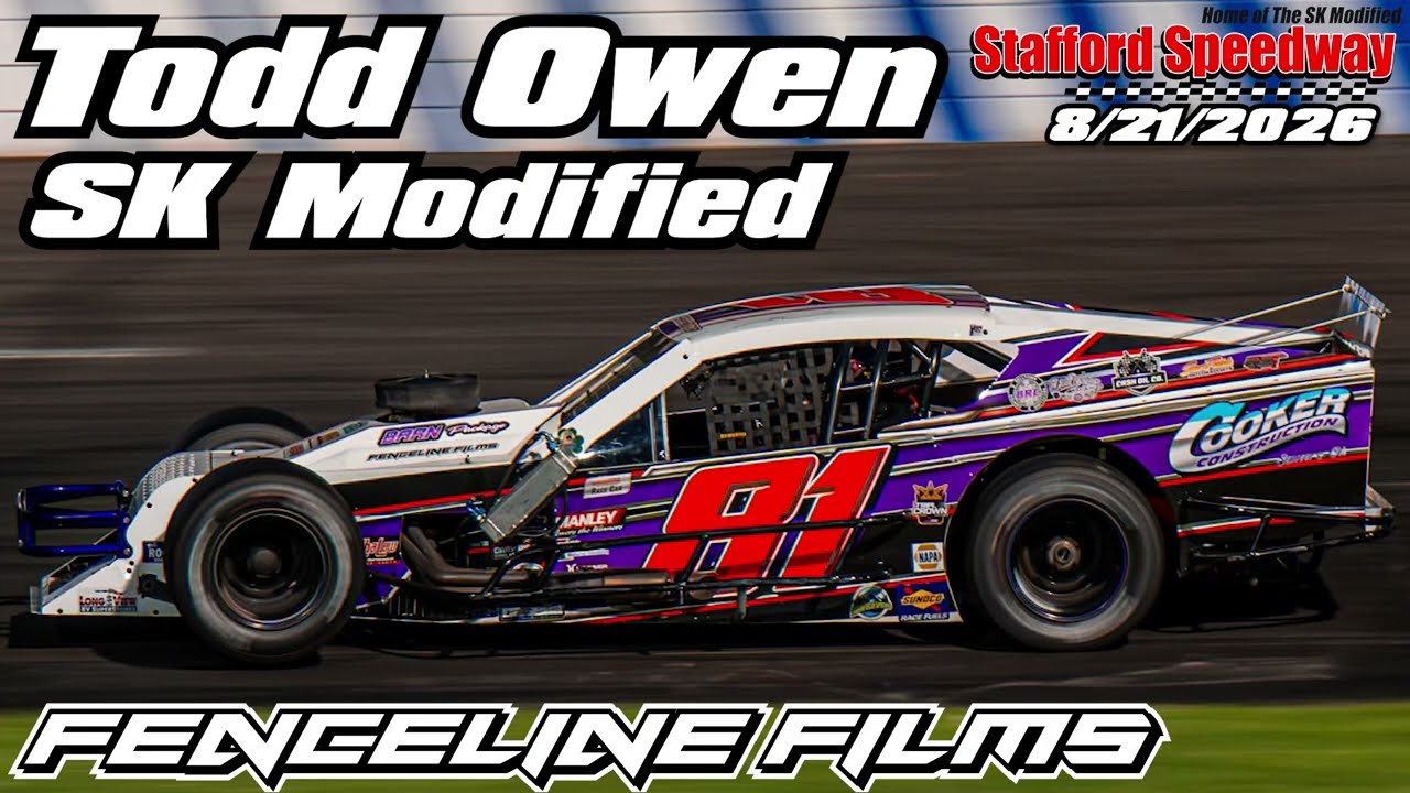 Todd Owen SK Modified at Stafford Speedway