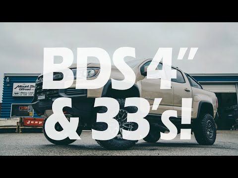 2021 Chevy Colorado ZR2 gets a BDS 4" lift with 33's!