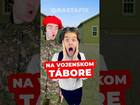 No ty volee 🙉🥵 Malý Basta na vojenskom tábore 💀 Čo myslíš polepší sa ? 😅 #bastafix #satira #vtip