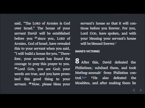 2 Samuel 7; 1 Chronicles 17, Chronological Bible in a Year, Day 127