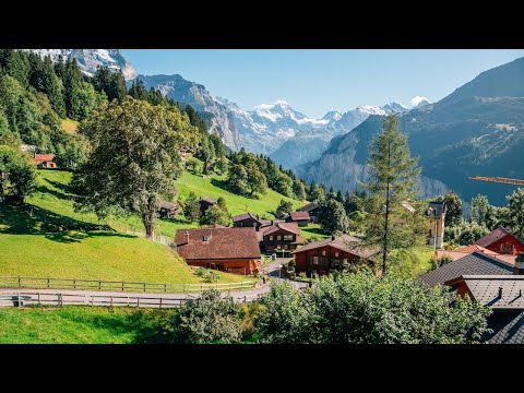 Green and beautiful village of Switzerland