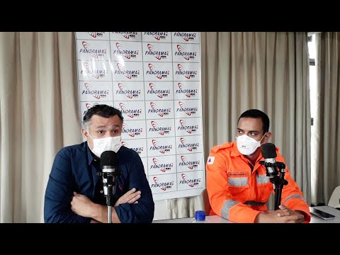 Ten. Marco Antônio do CBM e o Secretário de Defesa Social Massoud Nassar informam sobre queimadas em Itajubá e região