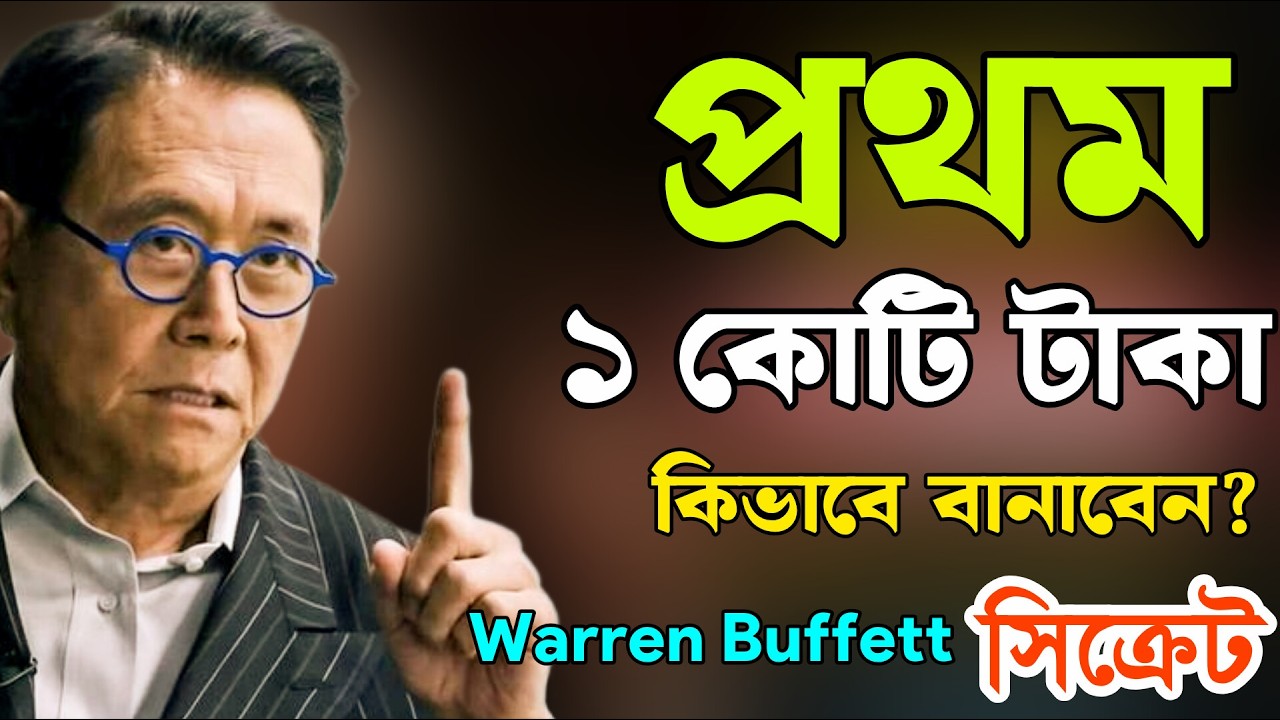প্রথম 1 কোটি কীভাবে বানাবেন  Warren Buffett-এর Secret Wealth Mindset1 Year Challenge Wealth Explaine