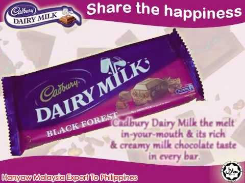 Cadbury Dairy Milk Black Forest | Hanyaw Malaysia Export To Philippines