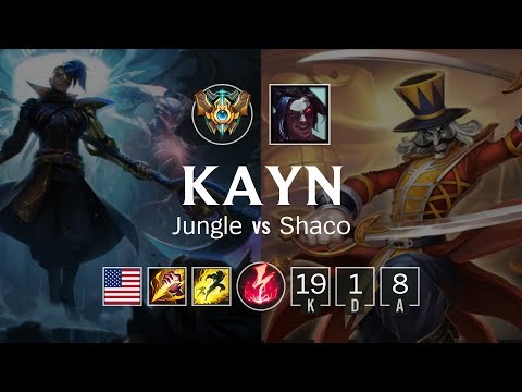 Kayn Jungle vs Shaco - NA Challenger Patch 8.24