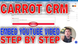 ✅  How To Embed YouTube Video In Carrot Website🔴