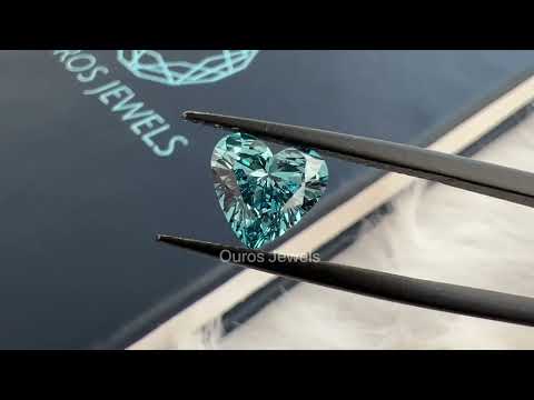 2.01 Carat Blue Heart Cut Lab Diamond  #purelabgrown  #labgrowndiamond  @ourosjewels
