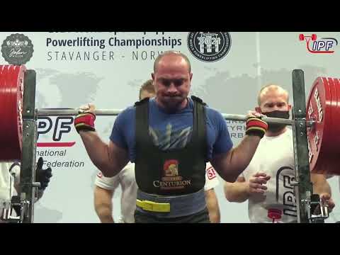 Mykola Barannik - 3rd Place 912.5kg Total - 83kg Class 2021 IPF World Open Championship