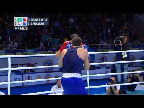 Men's Light Heavy (81kg) - Quarter Final - Adilbek NIYAZYMBETOV (KAZ) vs Sumit SANGWAN (AIB)