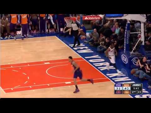 Gerald Green Sick Reverse Dunk, Suns vs Knicks, January 13, 2014