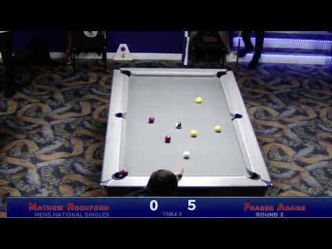 2024 Men's National Singles - Round 2 - Mathew Rochford v Fraser Adams
