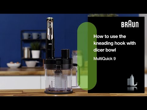 MultiQuick 9 | How to use the kneading hook with the dicer bowl