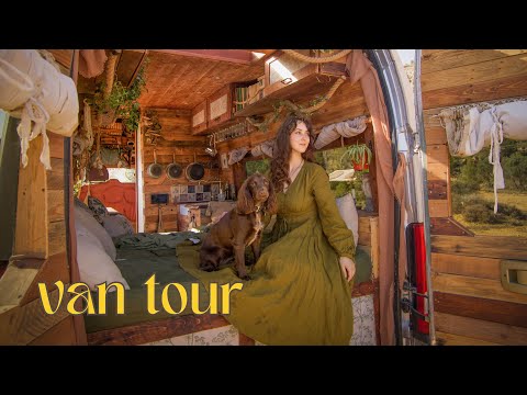 VAN TOUR | Cosy Cottage on Wheels | Rustic Conversion for Full-Time Van Life