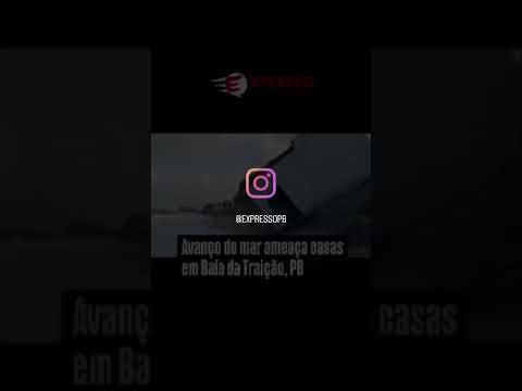 Furia da natureza na Baia da Traição/PB