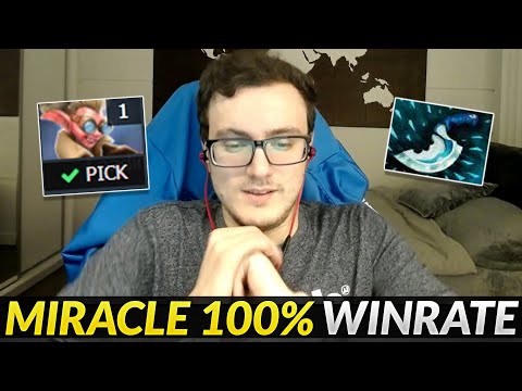 Miracle 100% Winrate hero this Week! First Pick Mid