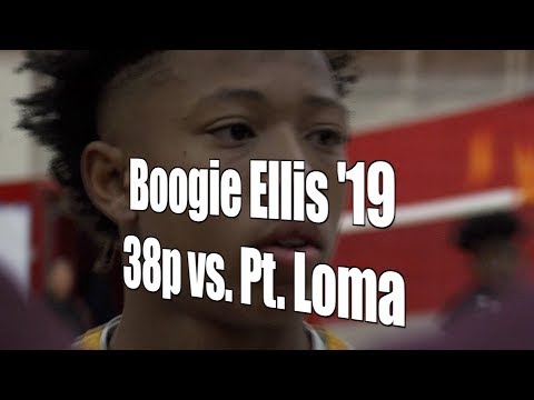 Boogie Ellis '19, Mission Bay, 38 Points vs. Pt. Loma, 12/18/17