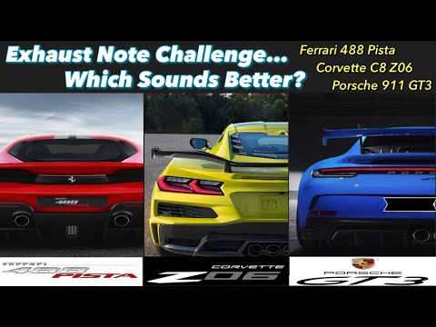 C8 Z06 vs Porsche 911 GT3 vs Ferrari 488 Pista | Cold Start, Revs & Track
