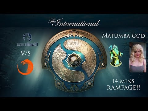 Liquid vs TNC | Matumbaman 14 mins necrophos Rampage | The International 2017 | Dota 2