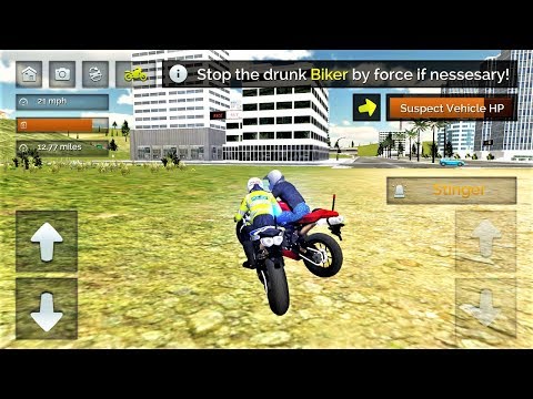 Police Motorbike Duty Simulator / Smuggler Chase / Android & iOS Gameplay - HD #2