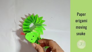 paper origami moving snake || kids friendly || step by step @Amyracraftsartsdiy