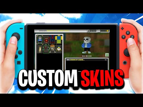 HOW TO CREATE YOUR OWN SKIN!  Create custom skins in Minecraft Nintendo Switch Edition