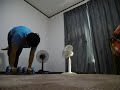片足アブローラー22回 One leg 22 Ab Wheel