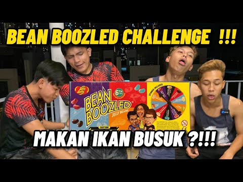 BEAN BOOZLED CHALLENGE !!! ANIQ DGN LONG MUNT4H ?!! MAKAN IKAN BUSUK !!!