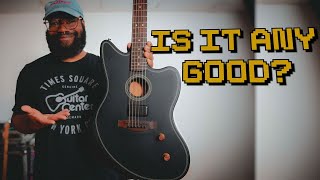 Video thumbnail for A Jazzmaster Fanatic Reviews the New Fender Acoustasonic Standard Jazzmaster | PlayJason by Jason Mays