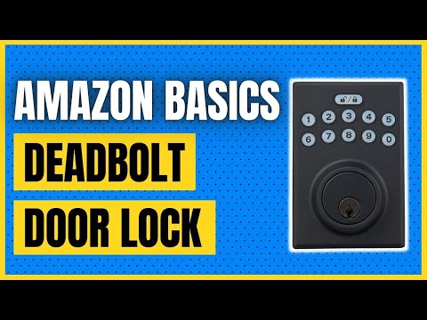 Amazon Basics Contemporary Electronic Keypad Deadbolt Door Lock, Keyed Entry