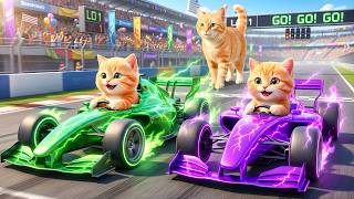 Download lagu Mama Cat Trims Fur on the Farm and Makes Tiger Hat For Kittens At Home🐾🎩🐯 mp3