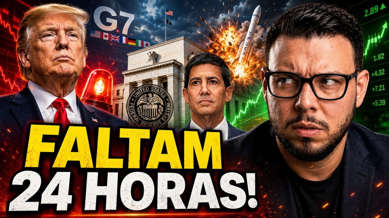 URGENTE! TRUMP AGITA O G7, SPACEX DISPARA E FED PODE MUDAR TUDO AMANHÃ!