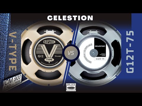 CELESTION G12T-75 VS CELESTION V-TYPE ( Speaker Comparison / Mix ) Marshall 1936 CAB