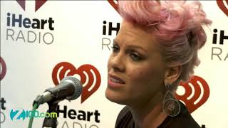 Pink - Fuckin' Perfect live acoustic (@Z100)