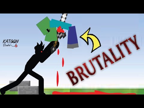 MINECRAFT Zombie ATTACKED Stickman ( Dymon )