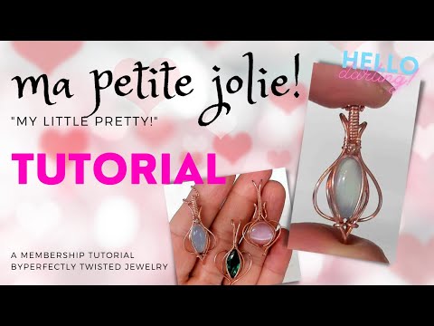 Wire Wrap a Mini Marquise Stone!  Wire Wrapped Pendant Tutorial
