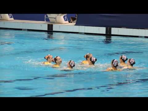 Mediterranean cup 2016 synchronized swimming. Russia