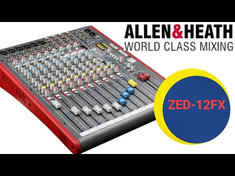 ALLEN & HEATH ZED-12FX 12 Channel USB Live Recording Mixer with Pro Features image 6