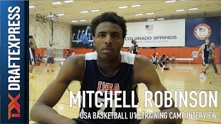Mitchell Robinson USA Basketball U18 Training Camp Interview by DraftExpress