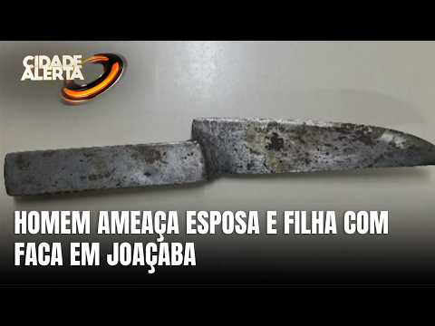 Homem é contido após ameaçar esposa e filha com faca em Joaçaba