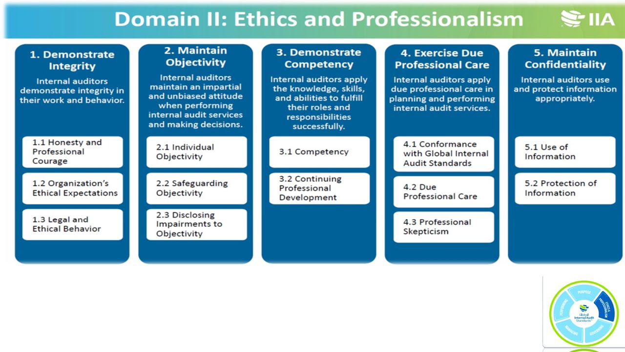 Global Internal Audit Standards 2025 : Domain II-Ethics and Professionalism