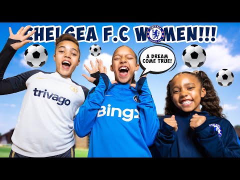 HOSANNA, HALLE & HARPER ALL GO INTO CHELSEA F.C AT THE SAME TIME!!! || A DREAM COME TRUE!!!!🤩⚽️💙