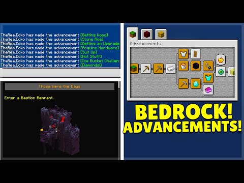ECKOSOLDIER - How to get Minecraft Java Advancements on Minecraft Bedrock/PE