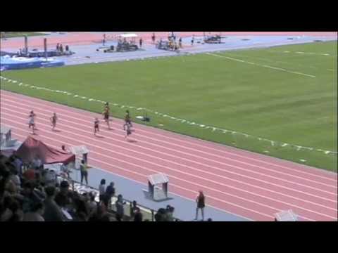 Varsity Girls 100 Meter Dash Prelims Heat 2 CHSAA City Championships 5-23-2009