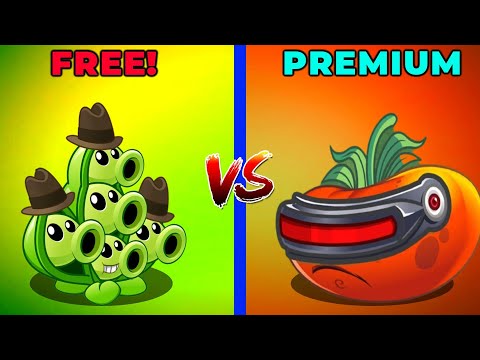 PVZ 2 | Max Level PEA POD vs ULTOMATO! Free vs Premium Plant - Who Will Win?