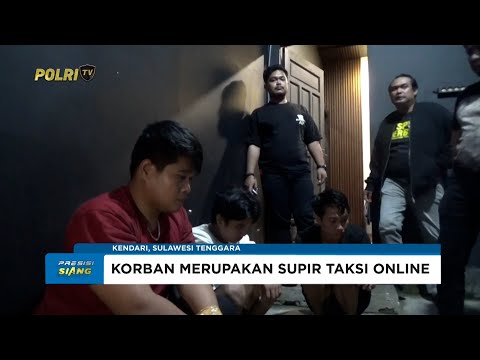 POLDA SULAWESI SELATAN AMANKAN 3 PELAKU PERAMPOKAN TAKSI ONLINE