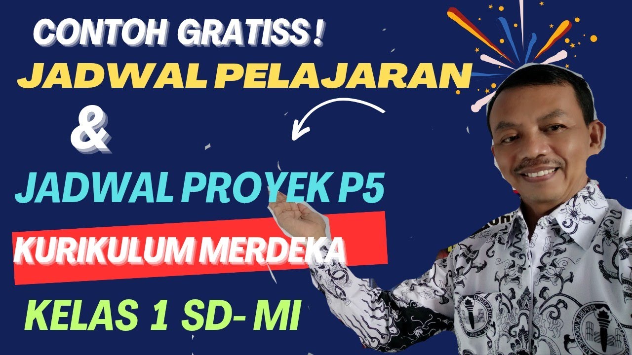 Jadwal Pelajaran dan Proyek P5 Kelas 1 SD/MI Tahun Ajaran  2023/2024 Kurikulum Merdeka