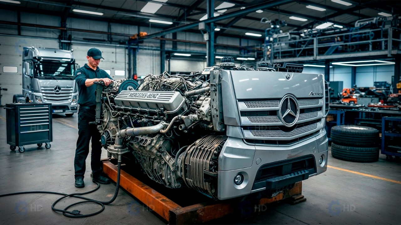 Man Restores a MASSIVE Mercedes Truck Engine to PERFECTION | Start to Finish