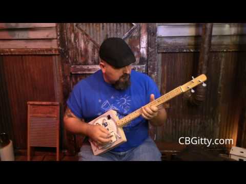 C. B. Gitty "Custom Shop" Illustrated 3-string Cigar Box Guitar Demo